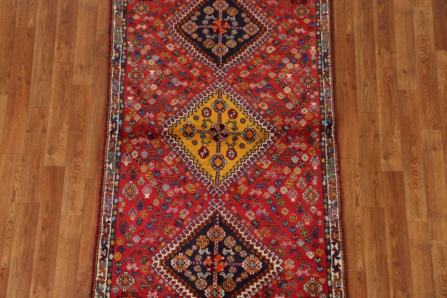 Tribal Geometric Yalameh Persian Wool Rug 3x5