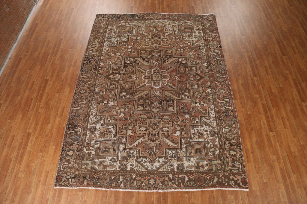 Geometric Heriz Persian Area Rug 8x11