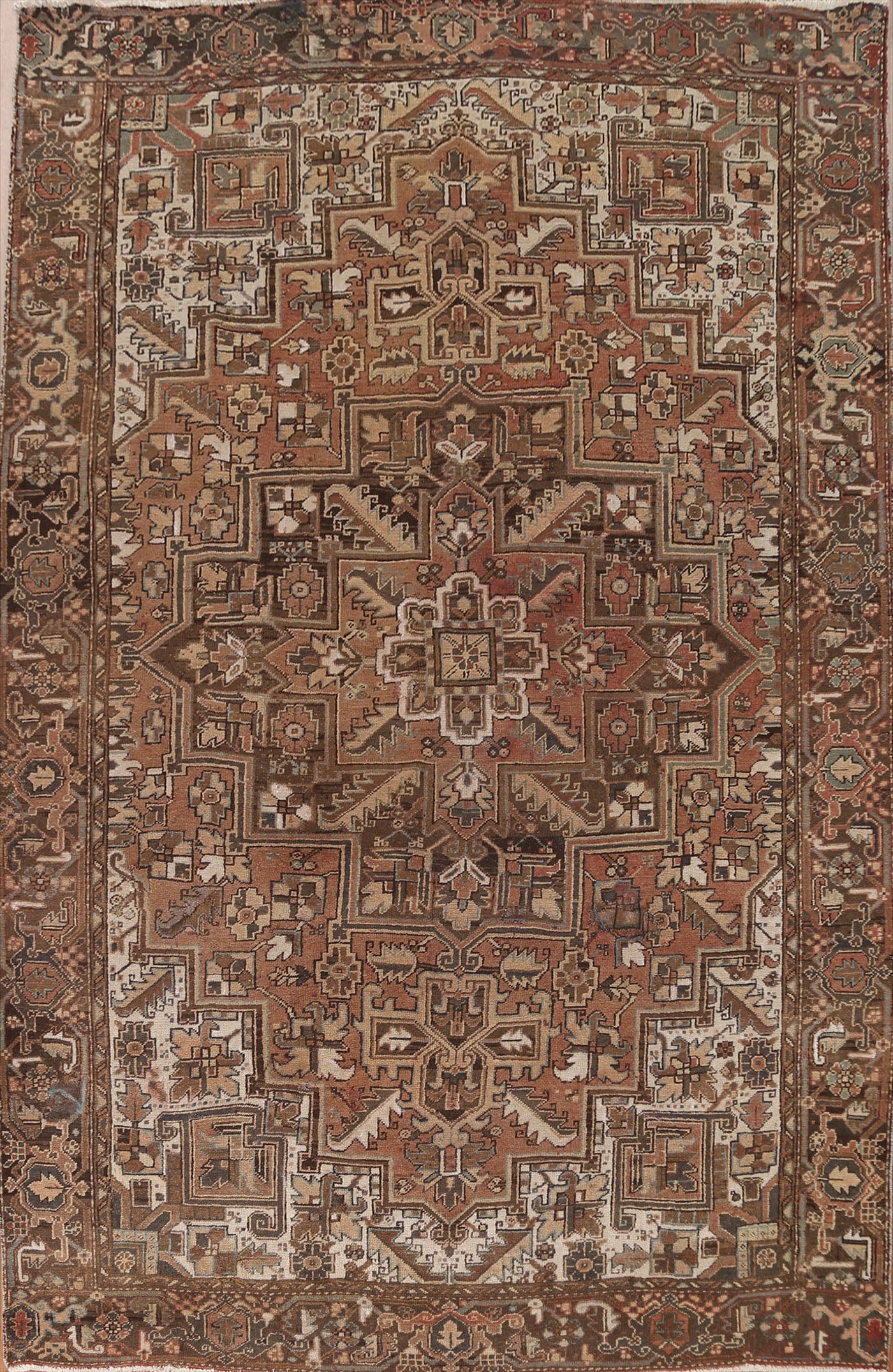 Geometric Heriz Persian Area Rug 8x11