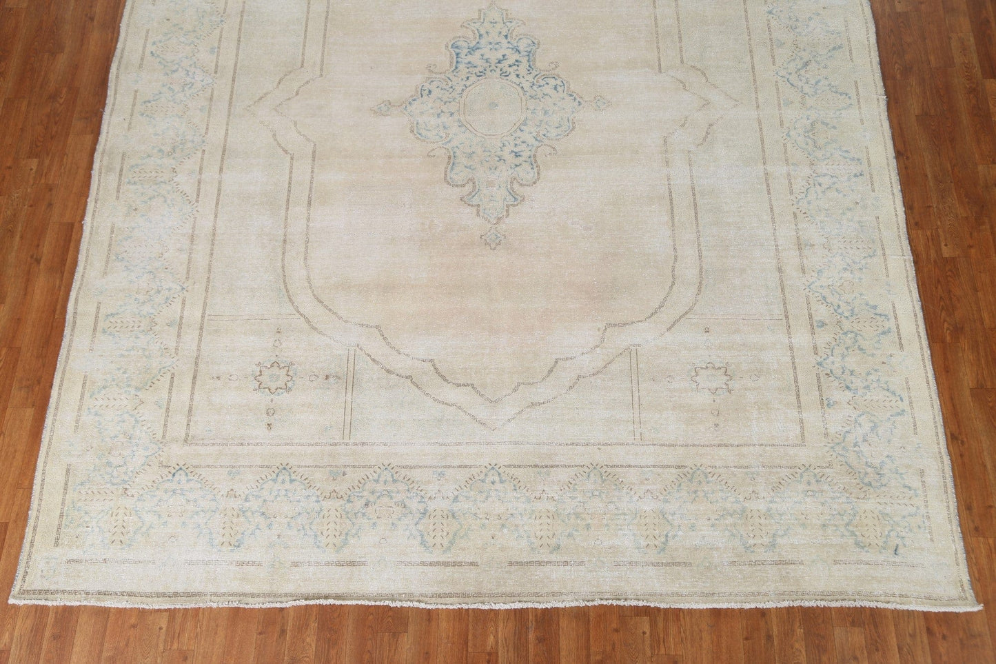 Distressed Kerman Persian Area Rug 9x12