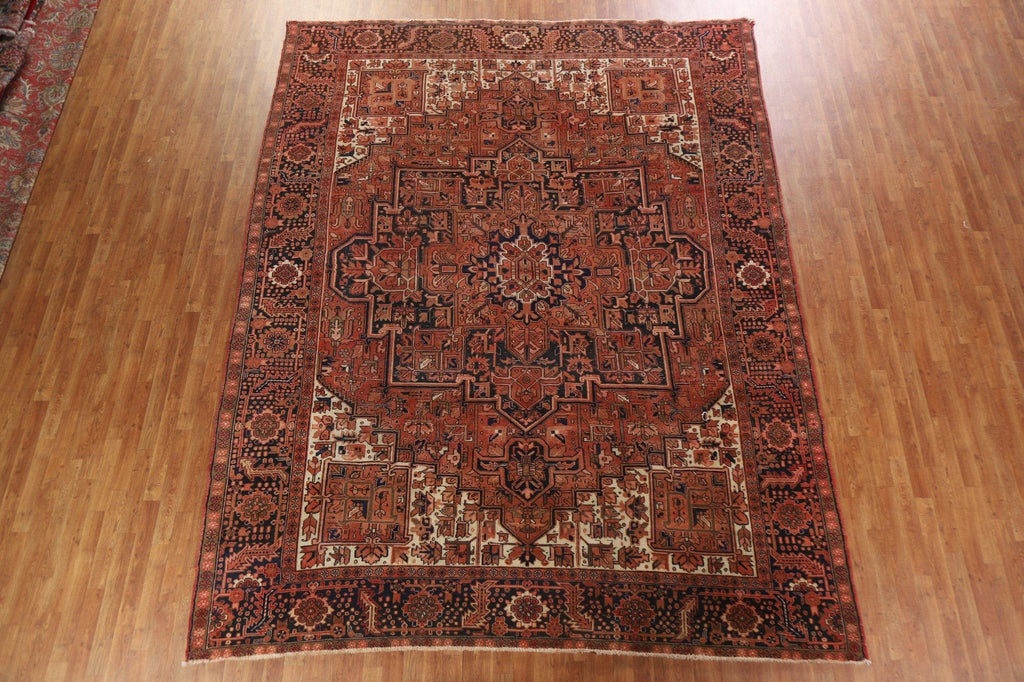 Vintage Heriz Persian Area Rug 10x13