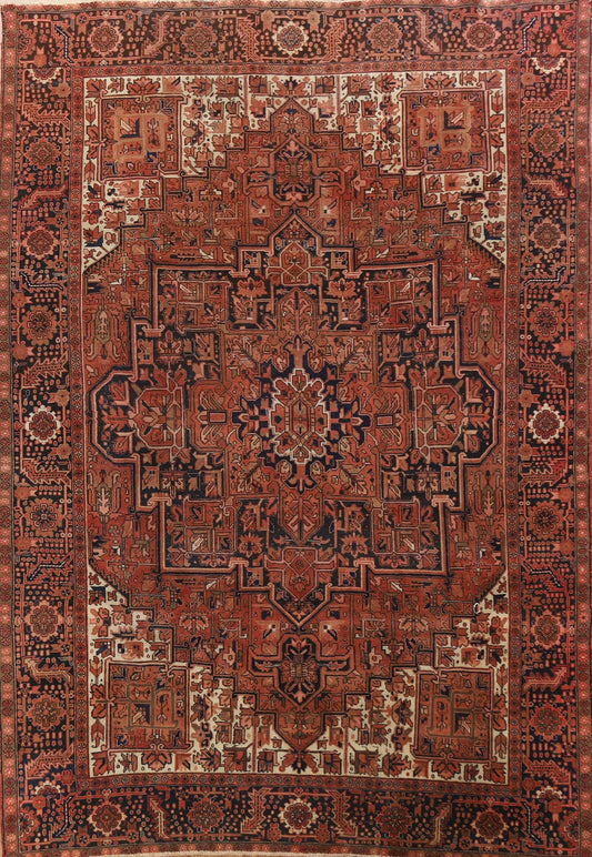 Vintage Heriz Persian Area Rug 10x13