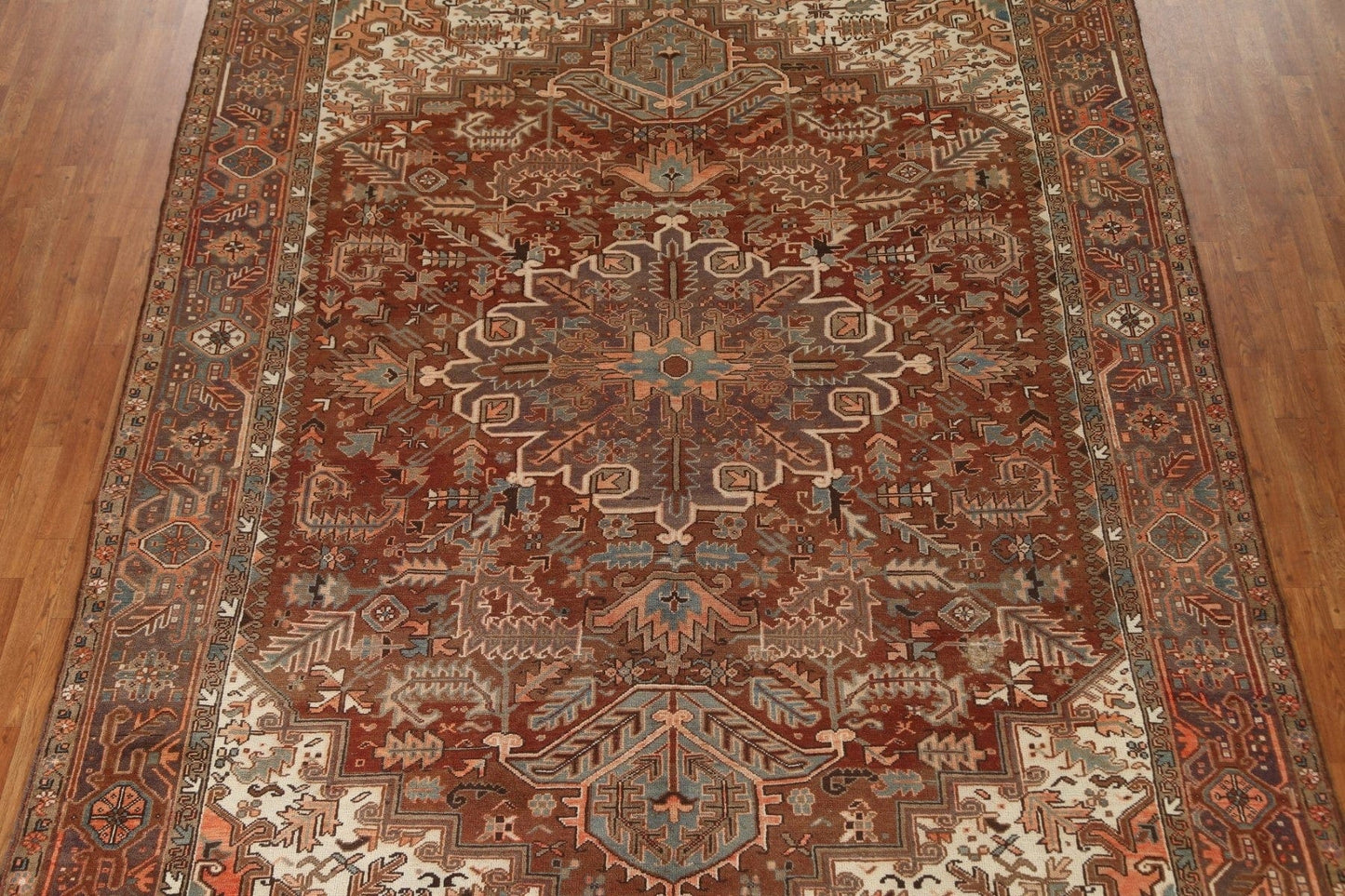 Geometric Heriz Persian Area Rug 9x12