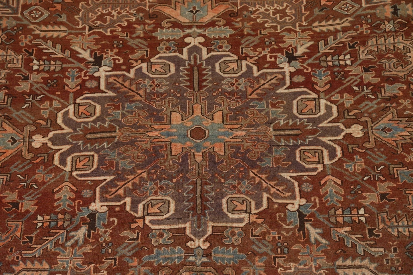 Geometric Heriz Persian Area Rug 9x12