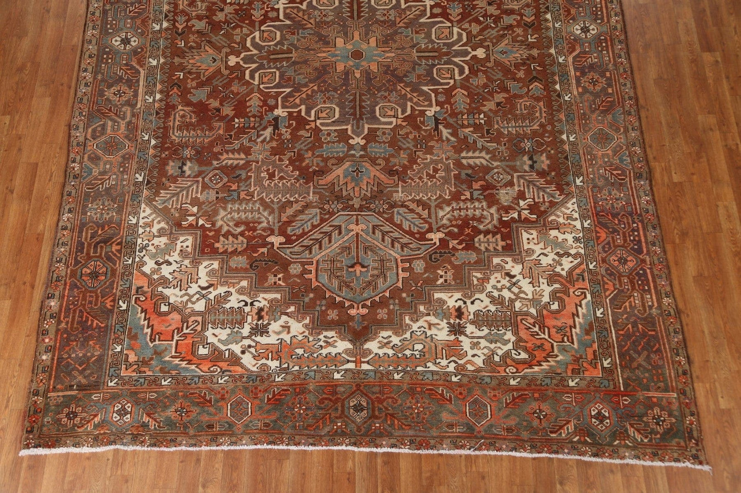 Geometric Heriz Persian Area Rug 9x12