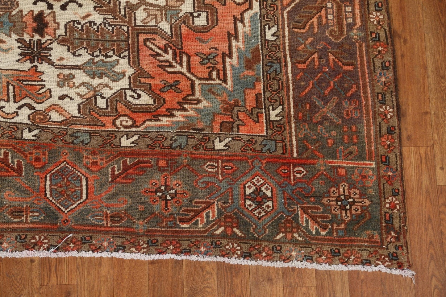 Geometric Heriz Persian Area Rug 9x12