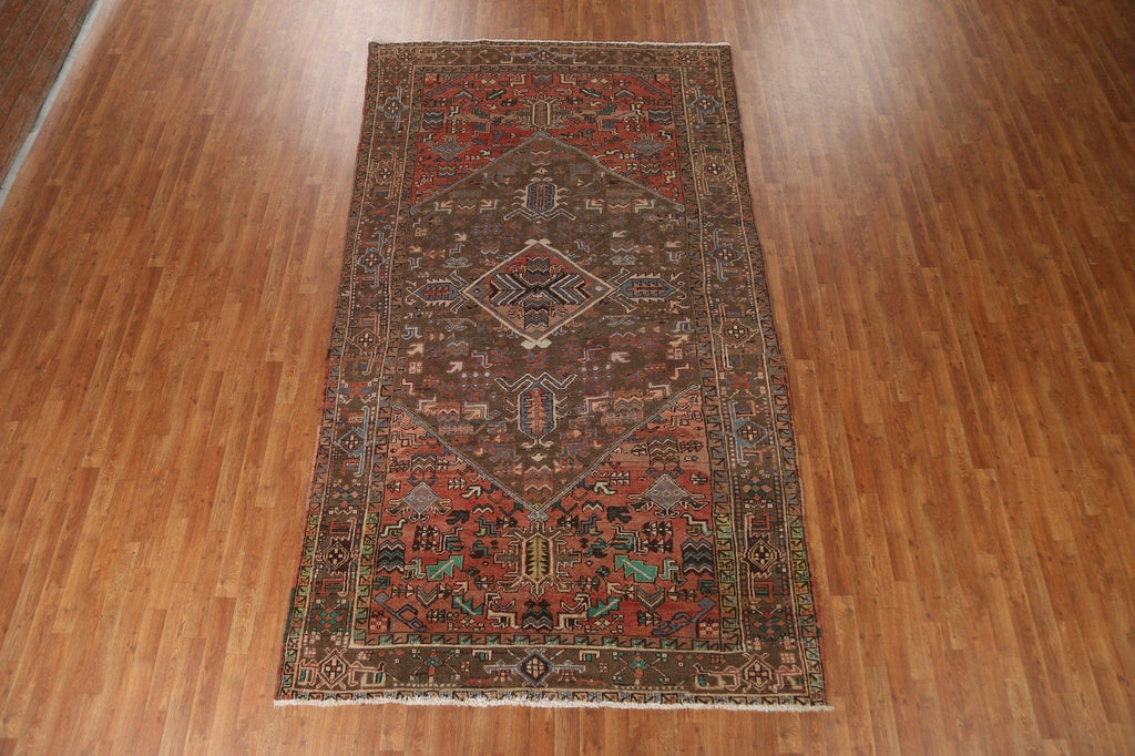 Tribal Geometric Heriz Persian Area Rug 6x11