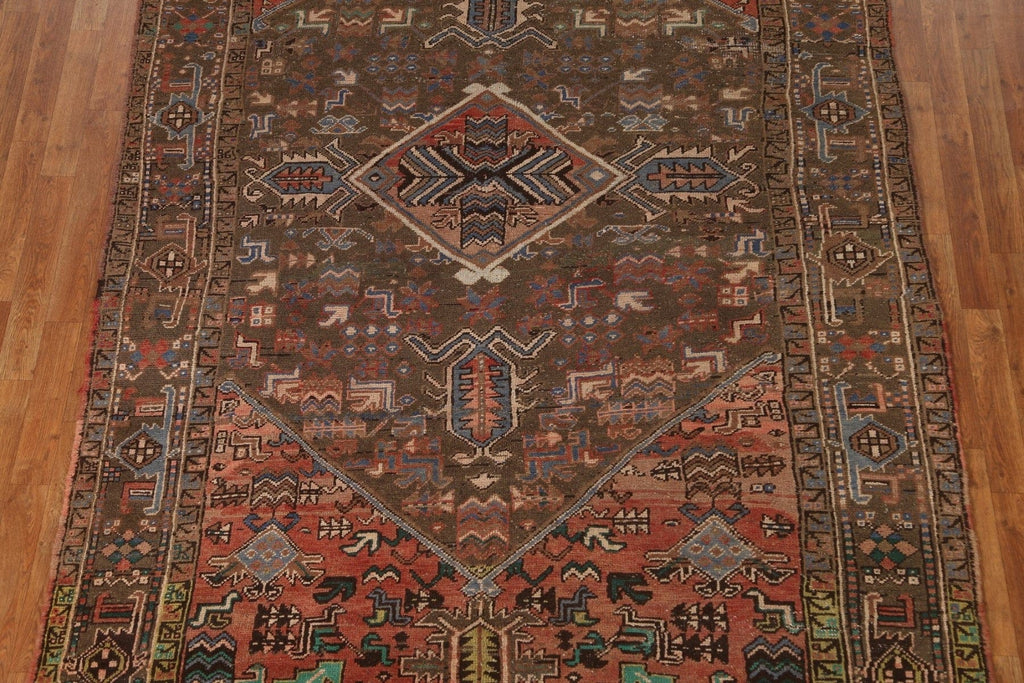 Tribal Geometric Heriz Persian Area Rug 6x11