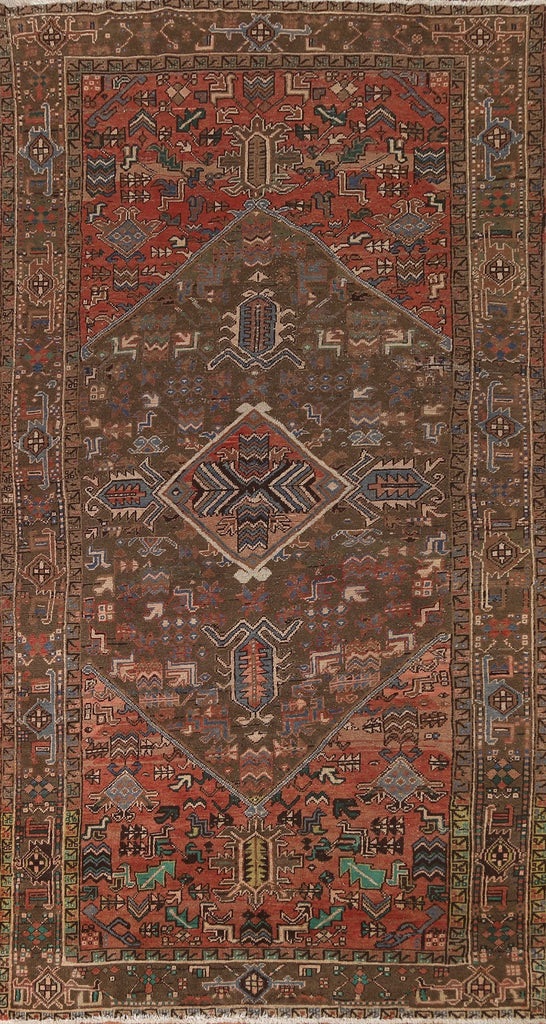 Tribal Geometric Heriz Persian Area Rug 6x11