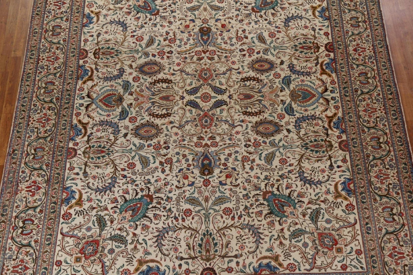 All-Over Floral Tabriz Persian Area Rug 10x13