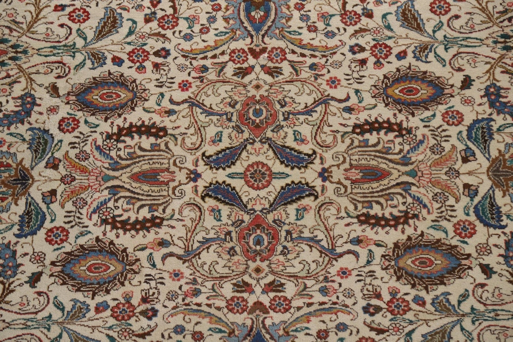 All-Over Floral Tabriz Persian Area Rug 10x13