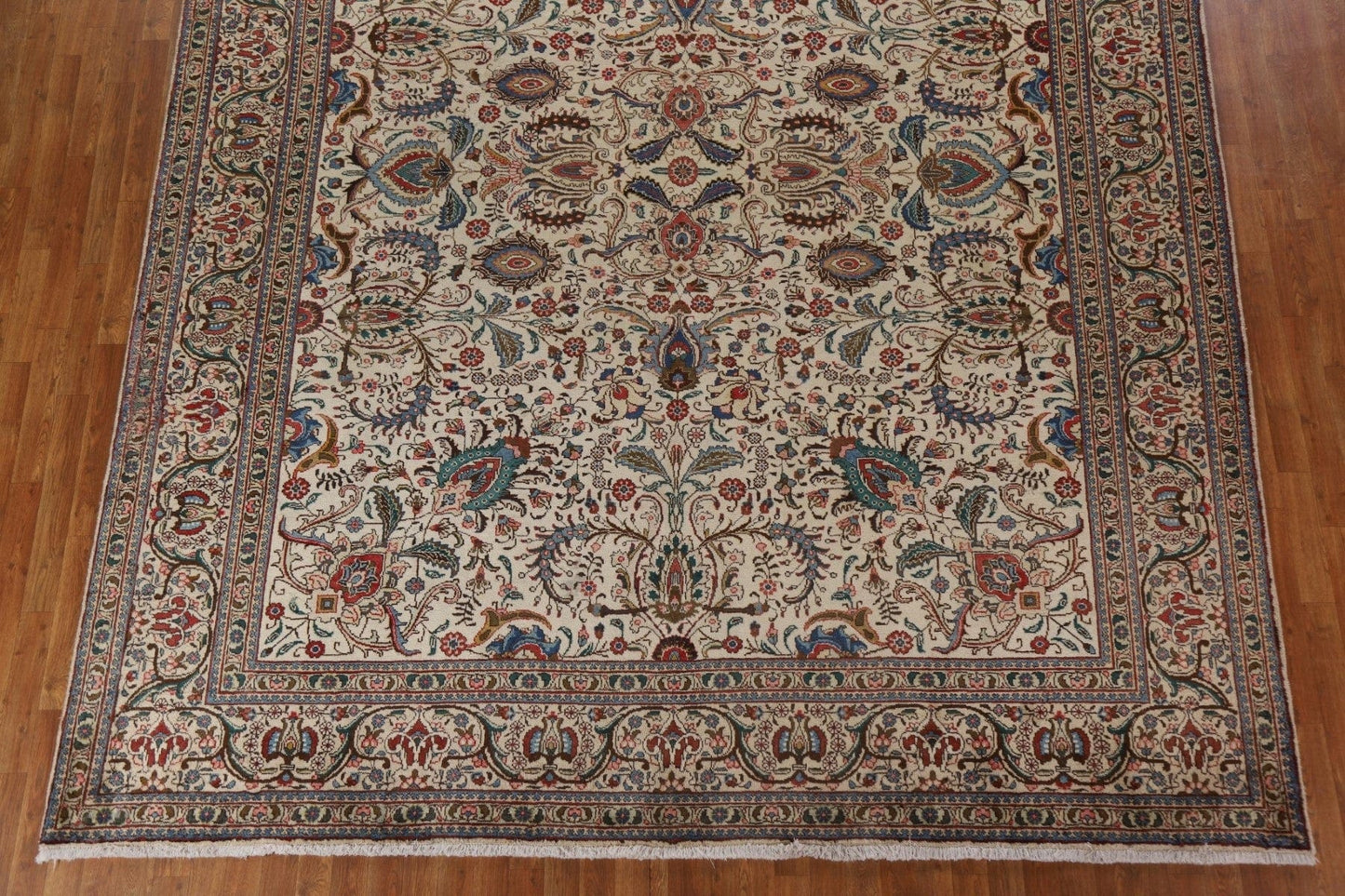 All-Over Floral Tabriz Persian Area Rug 10x13