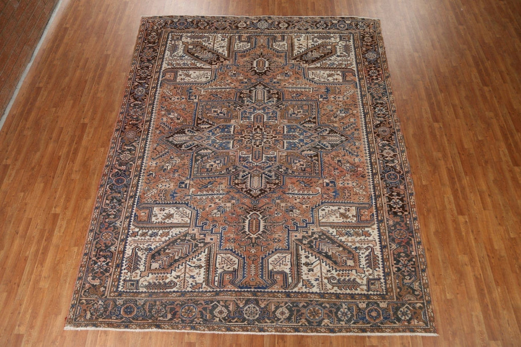 Geometric Heriz Persian Area Rug 10x12