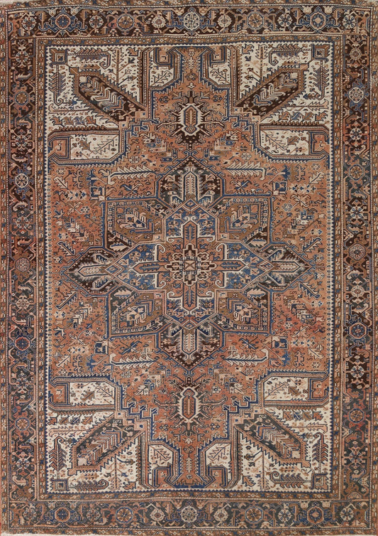 Geometric Heriz Persian Area Rug 10x12