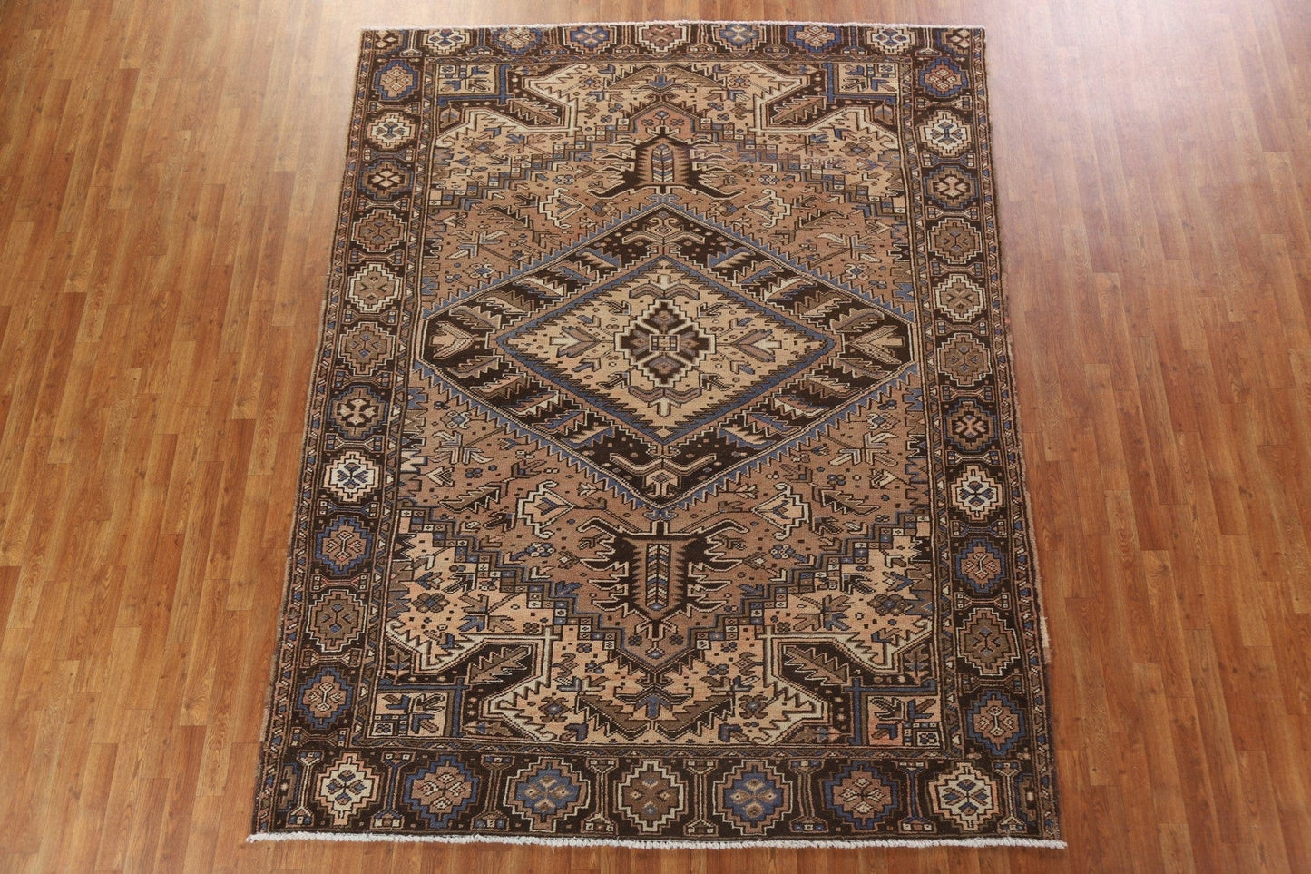 Vintage Wool Heriz Persian Area Rug 8x10