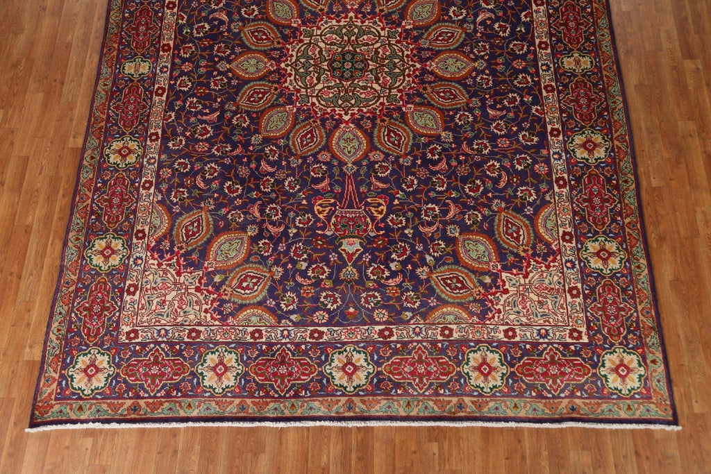 Floral Wool Tabriz Persian Area Rug 8x12