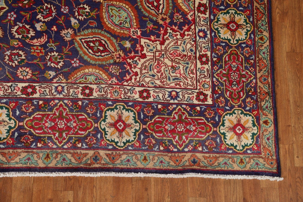 Floral Wool Tabriz Persian Area Rug 8x12