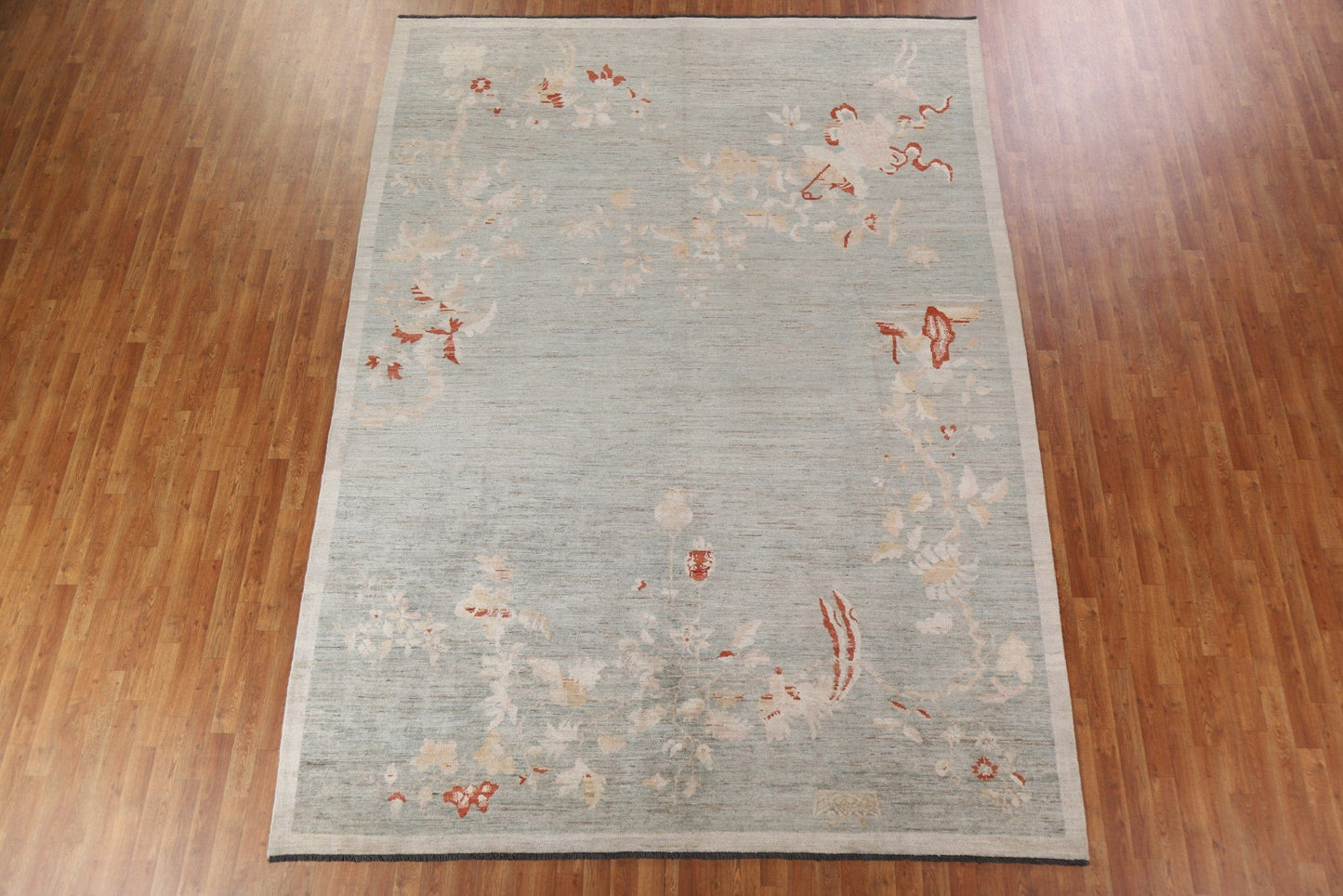 Vegetable Dye Art Deco Oriental Area Rug 9x12