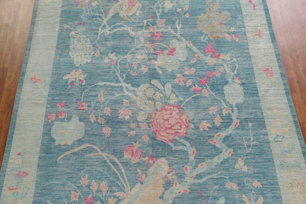 Vegetable Dye Art Deco Oriental Area Rug 10x14