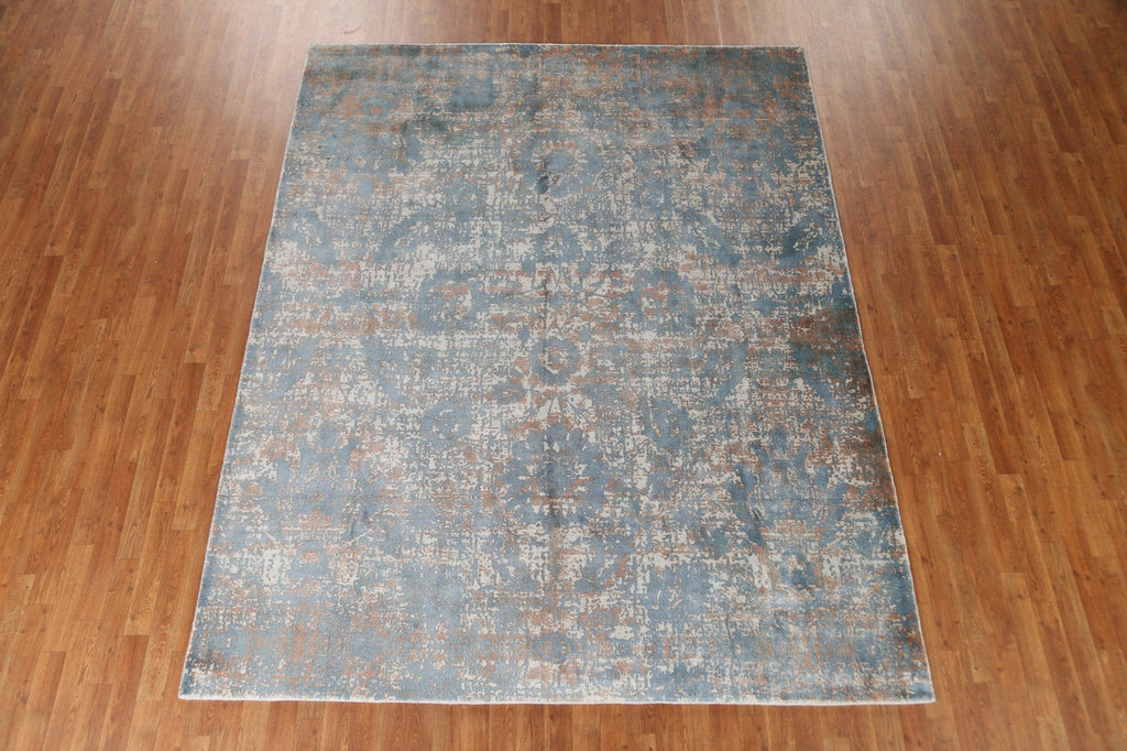 Modern Abstract Oriental Area Rug 7x10