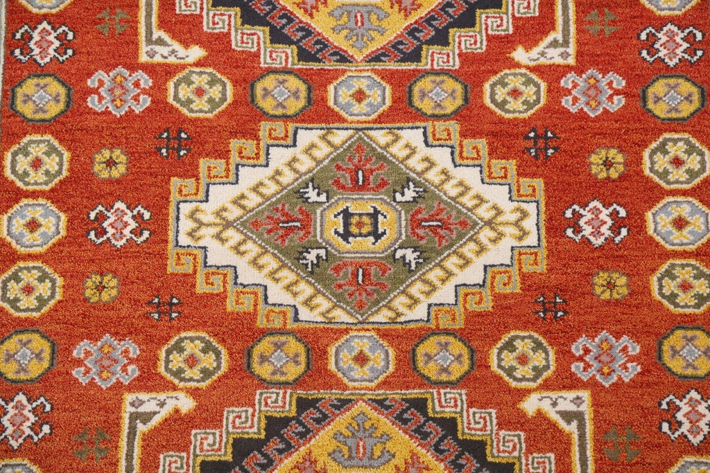 Geometric Kazak Oriental Area Rug 7x8