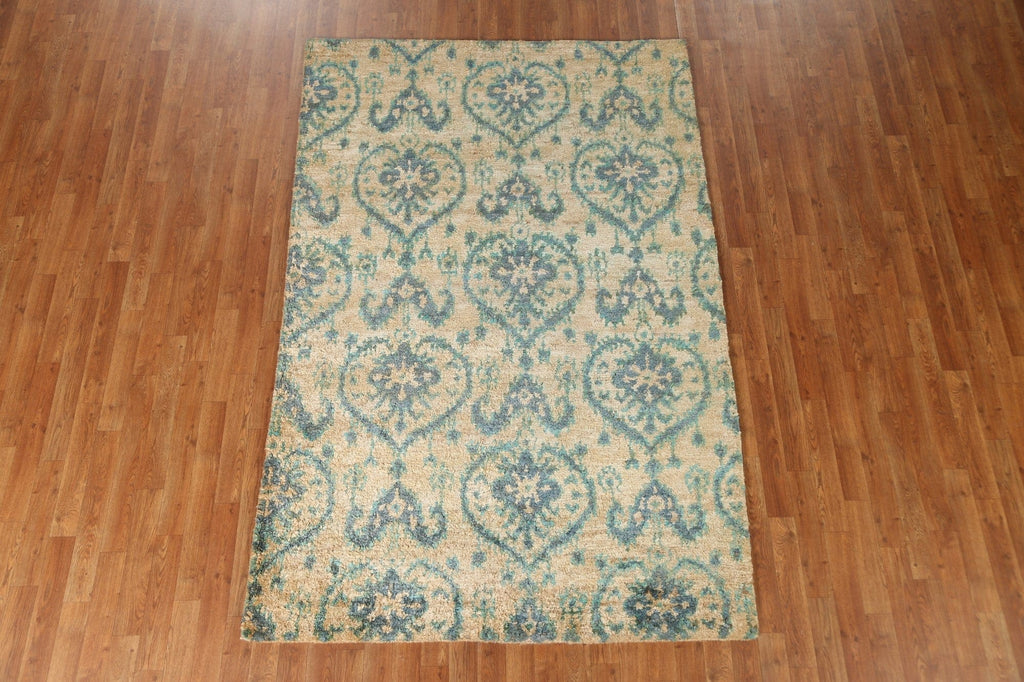 Wool & Jute Abstract Oriental Area Rug 5x8