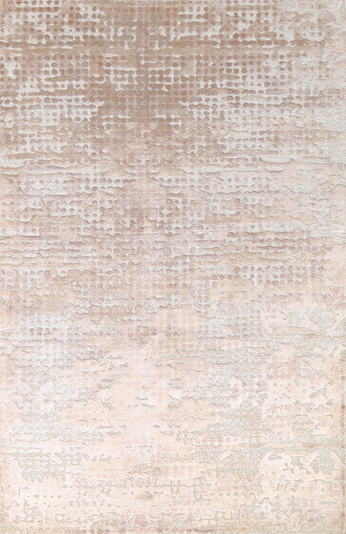 100% Silk Contemporary Abstract Area Rug 5x8