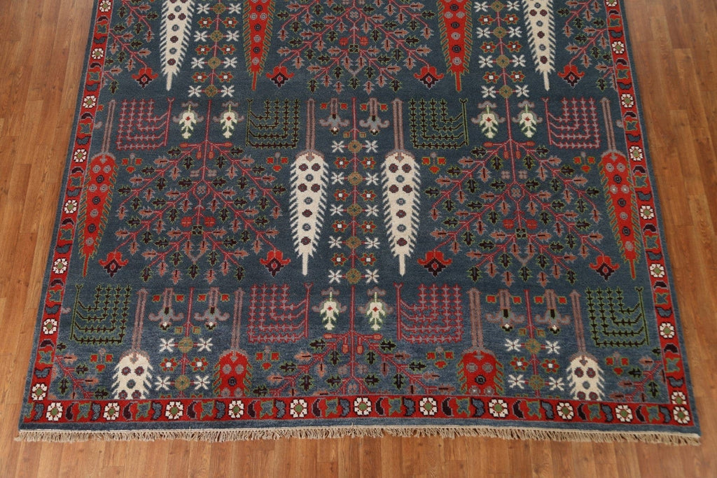 Wool Geometric Heriz Oriental Area Rug 9x12