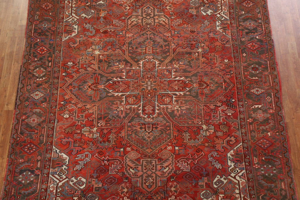 Vintage Wool Heriz Persian Area Rug 8x11