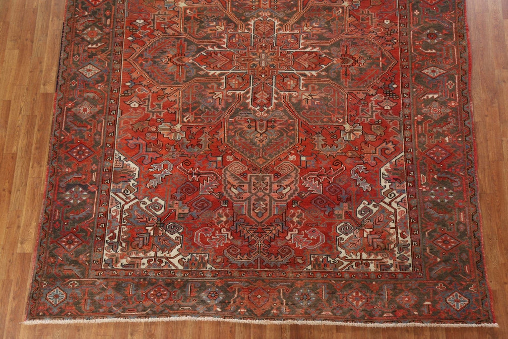 Vintage Wool Heriz Persian Area Rug 8x11