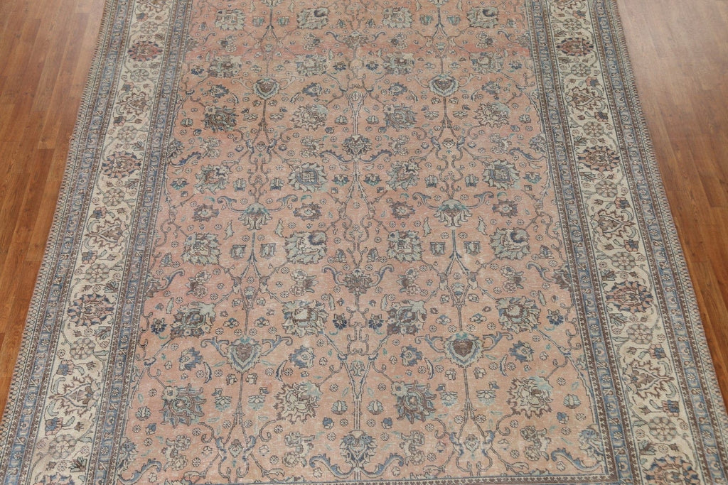 Distressed Tabriz Persian Area Rug 9x12