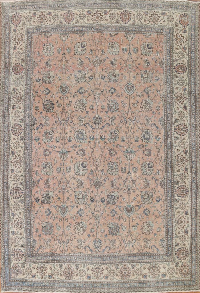 Distressed Tabriz Persian Area Rug 9x12