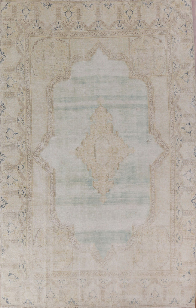 Distressed Kerman Persian Area Rug 9x12