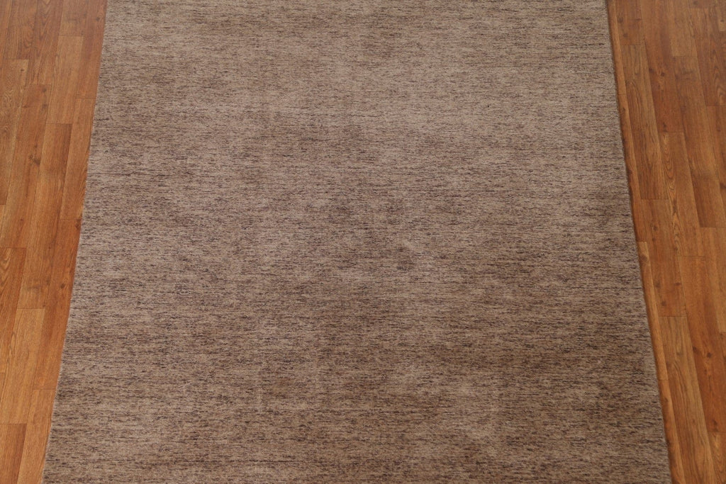 Brown Wool Gabbeh Area Rug 6x8