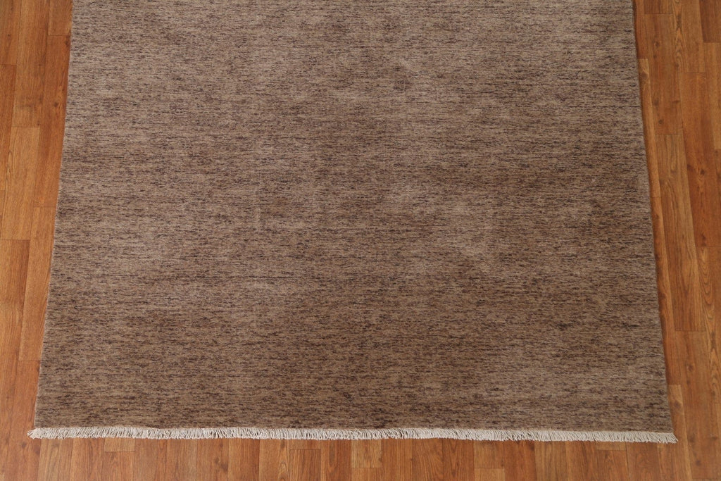 Brown Wool Gabbeh Area Rug 6x8