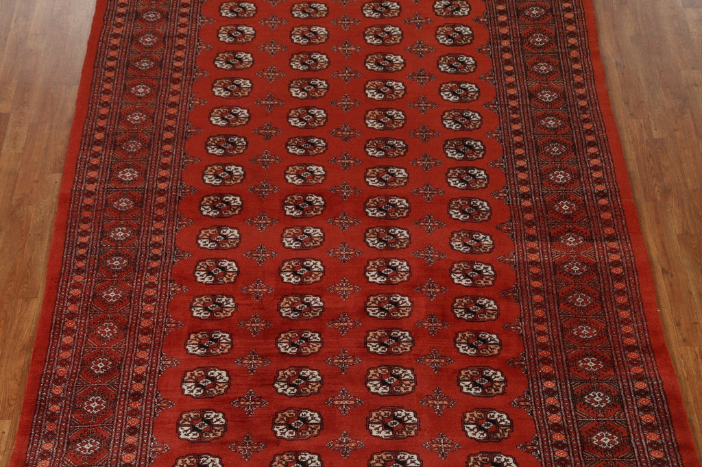 Red Wool Bokhara Oriental Area Rug 7x10