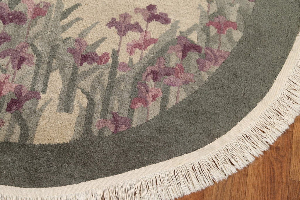 Floral Art Deco Oriental Area Rug 4x7