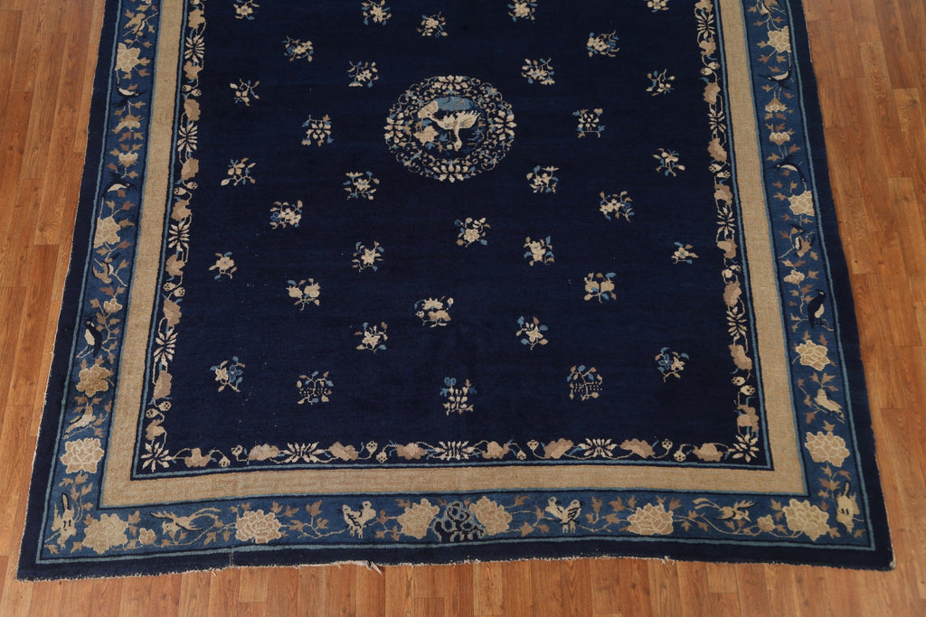 Antique Vegetable Dye Art Deco Oriental Area Rug 8x10