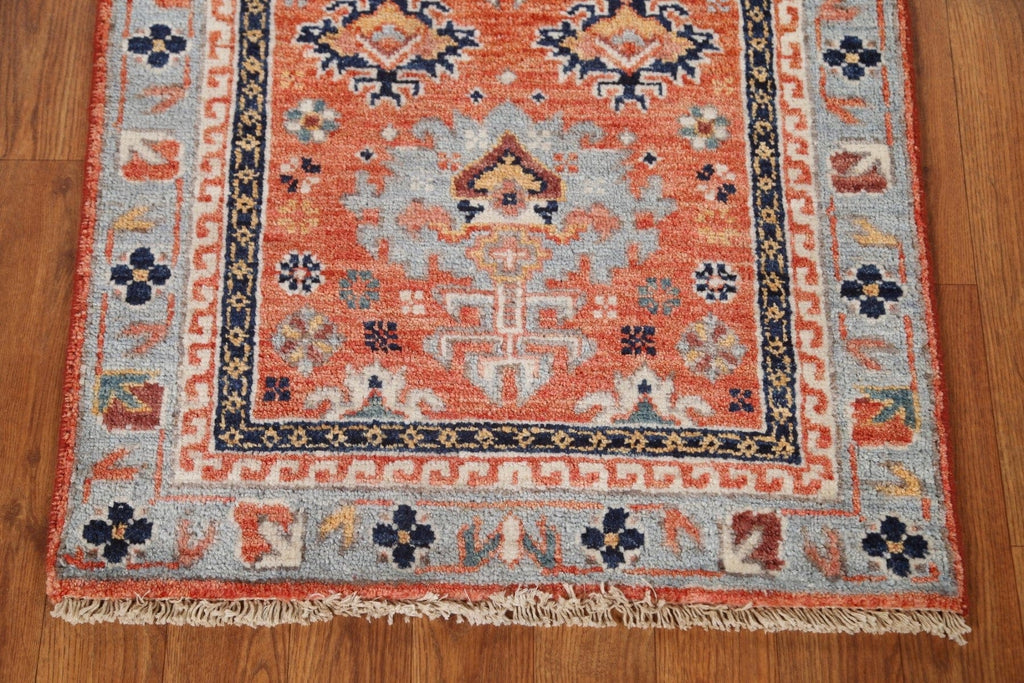 Geometric Kazak Wool Rug 2x3