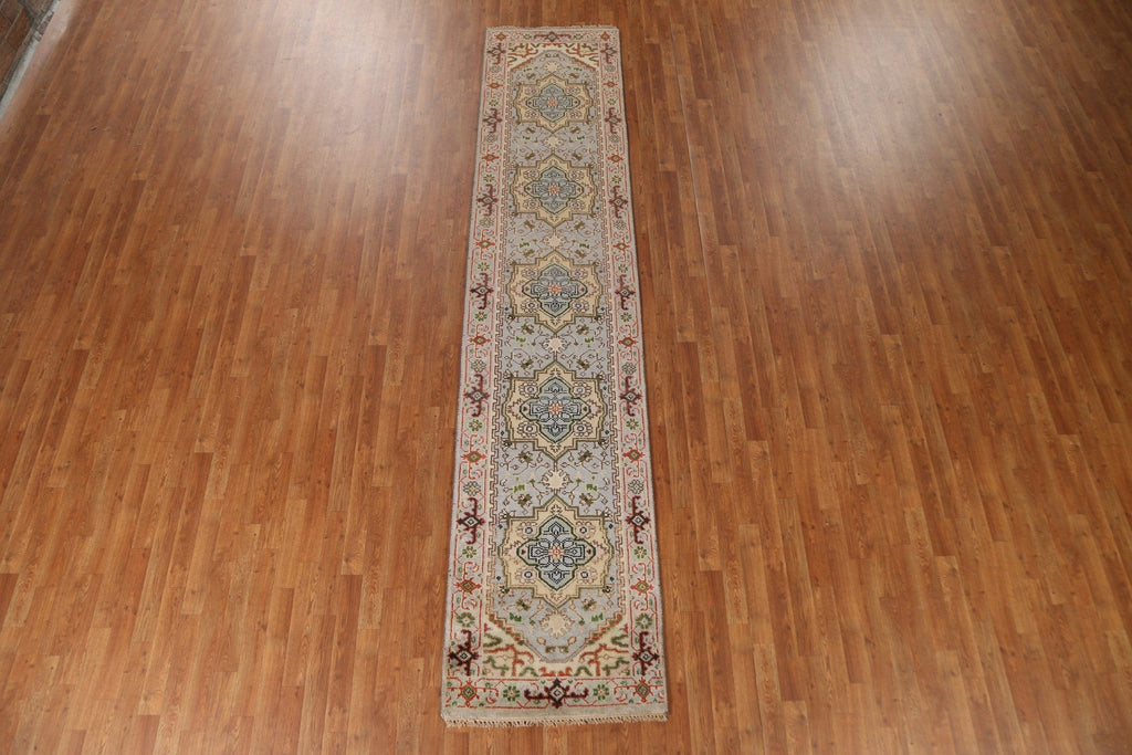 Wool Heriz Oriental Runner Rug 3x12