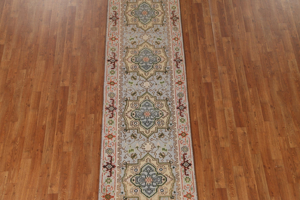 Wool Heriz Oriental Runner Rug 3x12