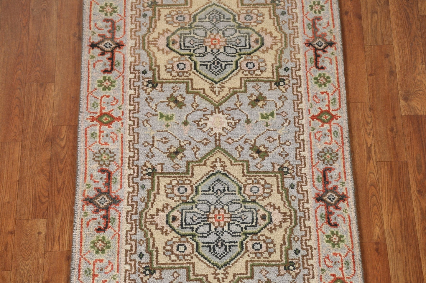 Wool Heriz Oriental Runner Rug 3x12