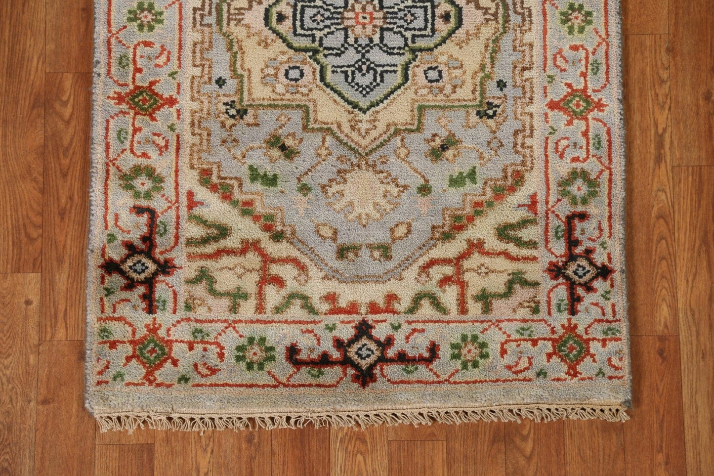 Wool Heriz Oriental Runner Rug 3x12