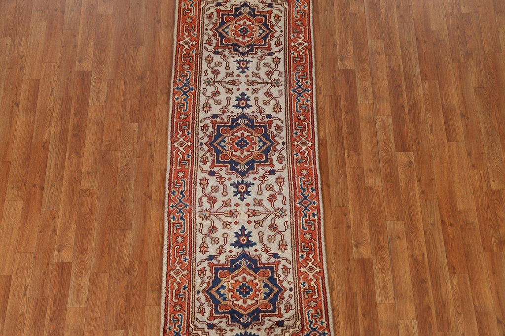 Wool Heriz Oriental Runner Rug 2x8