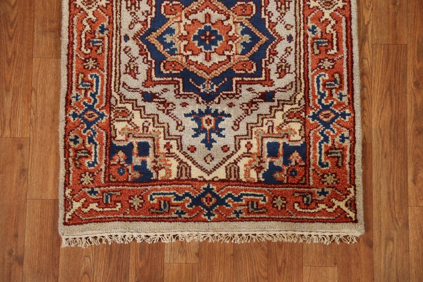 Wool Heriz Oriental Runner Rug 2x8