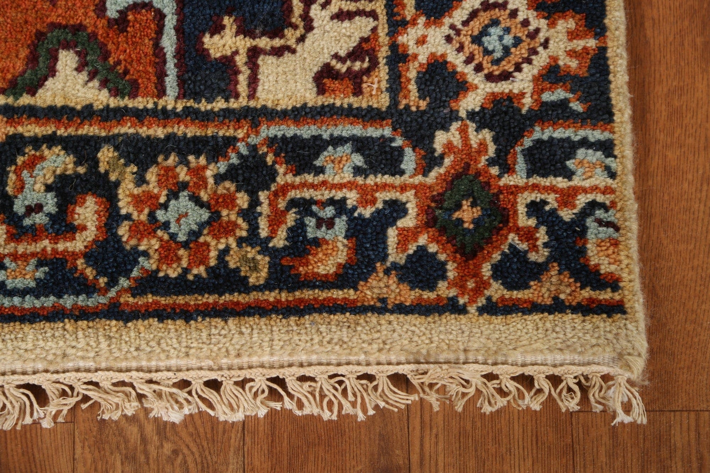 Wool Heriz Runner Rug 3x8