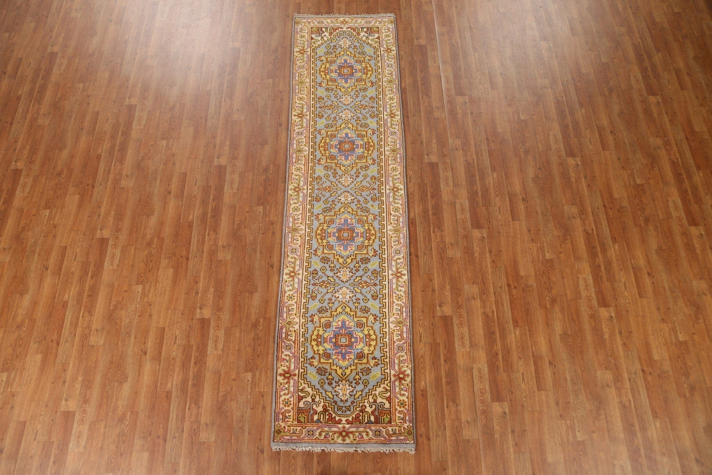 Handmade Heriz Oriental Rug 2x10