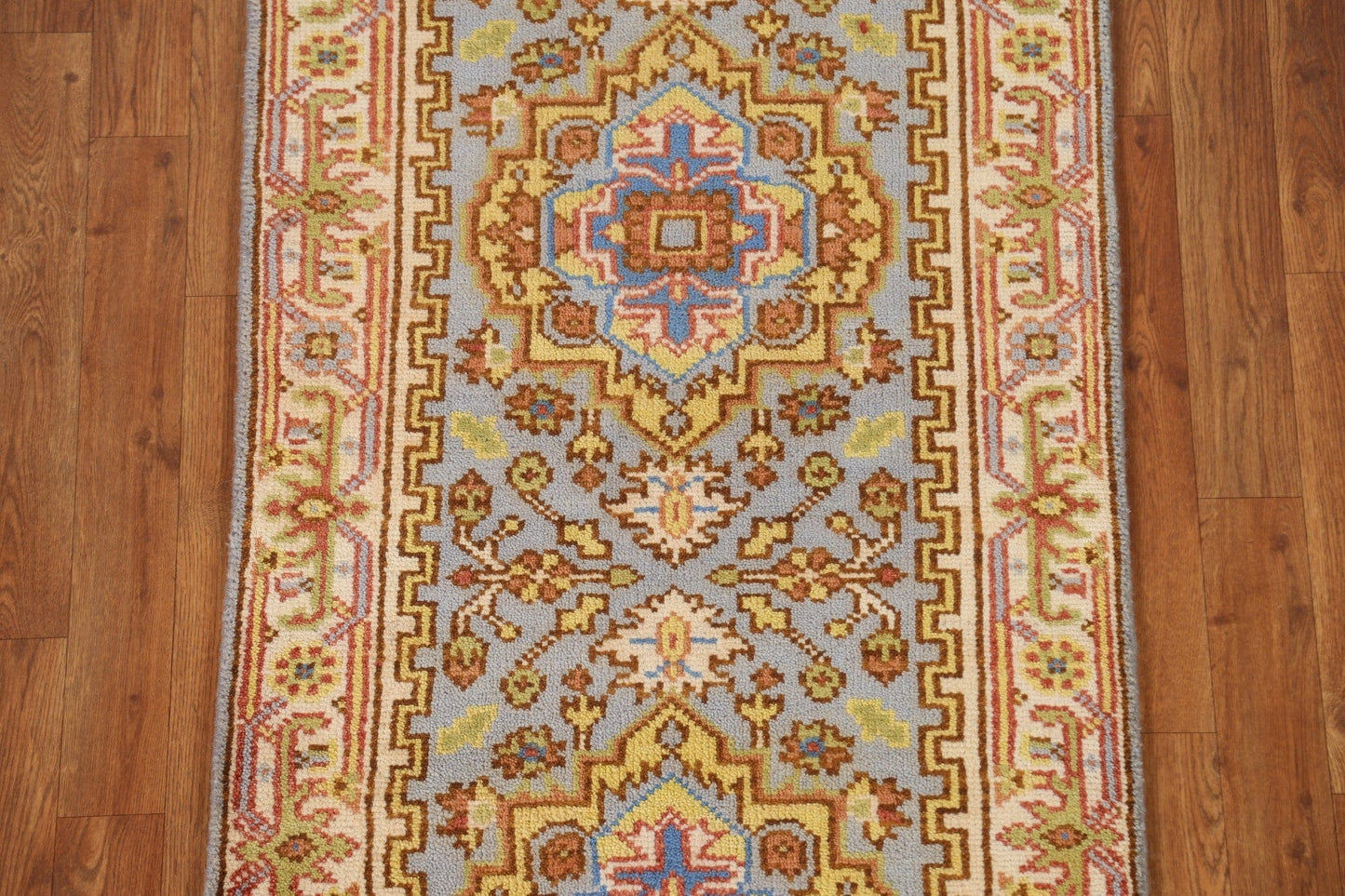 Handmade Heriz Oriental Rug 2x10