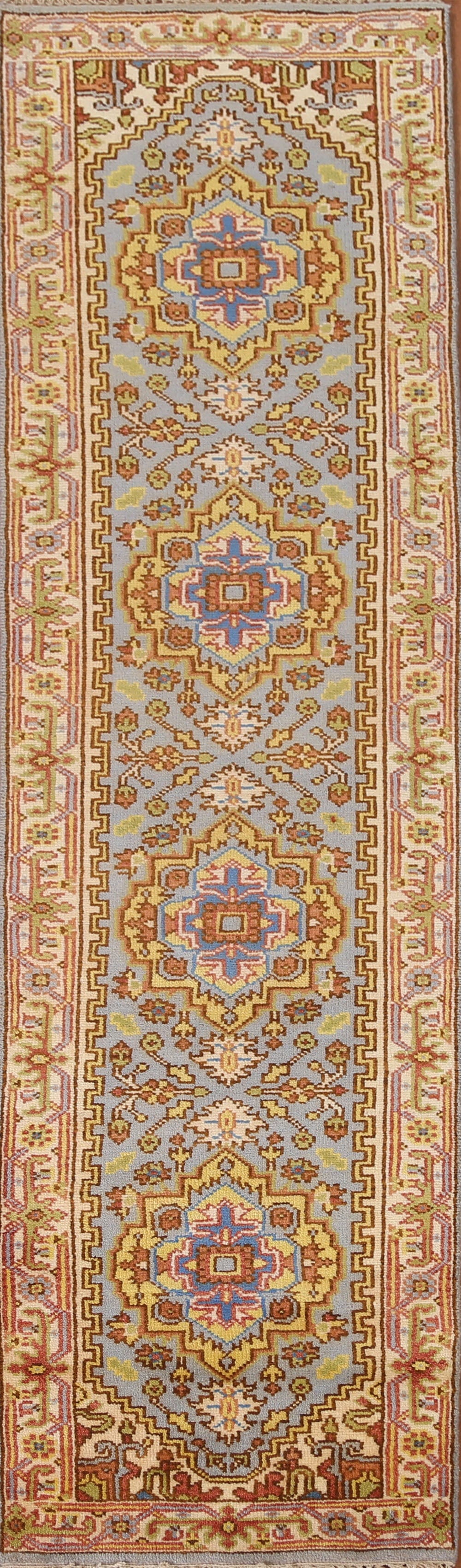 Handmade Heriz Oriental Rug 2x10