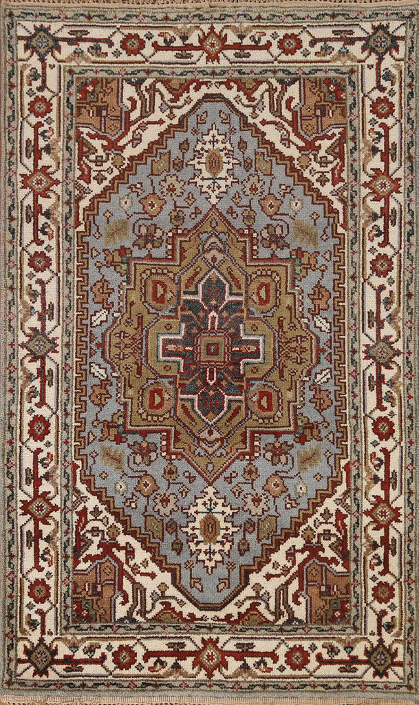 Wool Heriz Serapi Oriental Area Rug 4x6